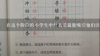 在这个阶段的小学生中什么是最能吸引他们注意力和兴趣的事物呢